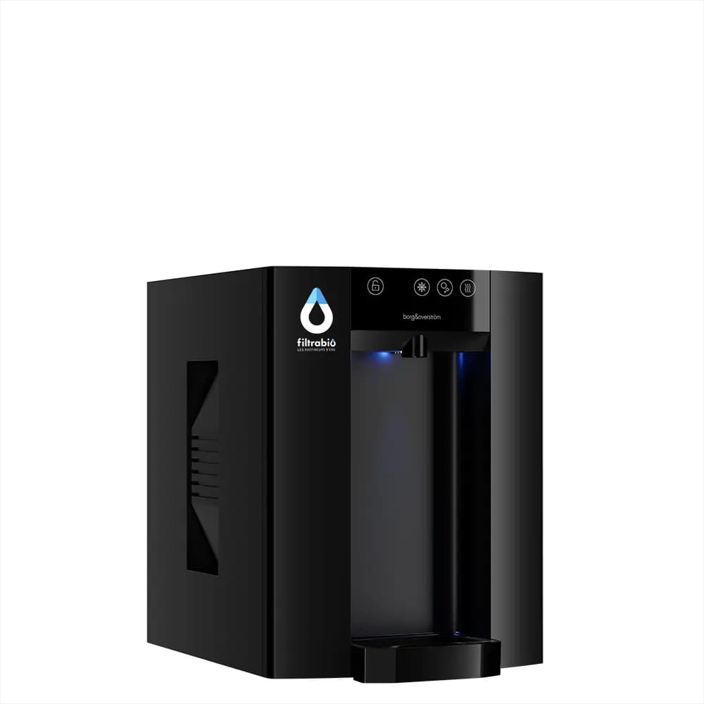 Fontaine à eau ECOCHIC E4 de comptoir, finition noire